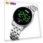 Fashion Touch Screen LED Display Stainless Steel Strap Simple Men's Digital Watch — Men's Timepieces, Skmei