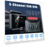 3-Channel Front and Rear View Dash Cam — Dashboard Cameras, Home Of Auto Parts
