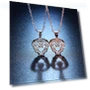 Ocean Heart Smart Pendant Necklace — Smart Jewelry, Lucky Star Jewelry