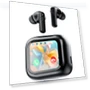 Active Noise Cancelling Smart Touch Screen Earbuds — In-Ear Headphones, Junmaocun