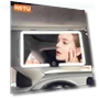 Rechargeable Touch Makeup Mirror with LED Lighting — Handheld, Elberta