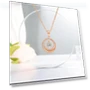 Smart Round Necklace with Zircons — Smart Jewelry, Lucky Star Jewelry