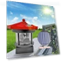 Solar LED Beacon Light — Garden Illumination, Warm home textiles