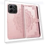Mandala Flower Embossed Leather Phone Case — Phone Accessories, Honor
