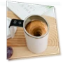Intelligent Temperature Measuring Magnetic Liquid Crystal Digital Display Automatic Stirring Cup 380ml — Beverage Warmers