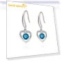 Blue Smart Heart-shaped Earrings — Smart Jewelry, Sace Gems