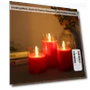 Flickering Flameless Candles Set with Controller — Flameless, TOMTOP JMS