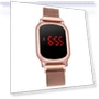 Square LED Touch Men's Watch with Magnetic Woven Strap — Men's Timepieces, Dream shoe edge