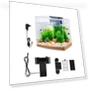Smart Arch Clear GPPS Fish Tank Aquarium — Stands, VEVOR