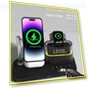 Magnetic Wireless Charger with Colorful Touch Night Light and Alarm — Chargers, Best Electronics