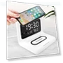 Smart Digital Alarm Clock with Wireless Charging — Alarm, DC-HOME Textile