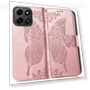 Butterfly Love Flower Embossed Leather Phone Case — Basic Cases, Honor