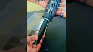 Rolling comb #hairstylist #hairdresser #curling #ceramic #brush #haircomb #beautyparlour #review #yt