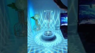 LED Tischlampe aus Kristall, Moderne Nachttischlampe Touch und Dimmbar  Farbwechsel Nachtlicht