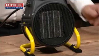 Faithfull 2Kw Ceramic Fan Electric Space Heater & Cool Air Blower FPPHEAT2KWC