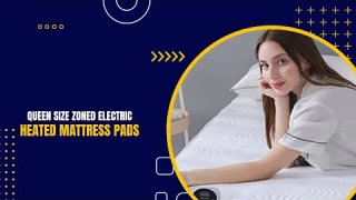 Queen Size Zoned Electric Heated Mattress Pad Dual Control review [2023] | Sleeping Mattress