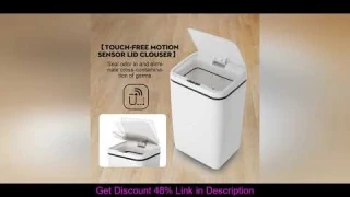 Review Automatic Touchless Intelligent induction Motion Sensor Kitchen Trash Can Wide Opening Senso