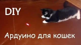 Автоматическая игрушка для кошек! Ардуино + лазерная указка.