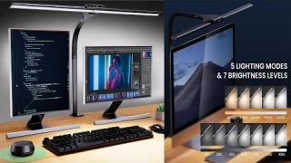 Revamp Your Workspace with ROOTRO Remote Control LED Desk Lamp   Super Bright 23W, Flexible 180° Goo
