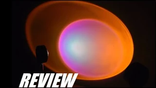 REVIEW: Rainbow Sunset Projection Lamp - Modern LED Wall Light (Cool Mood Light)