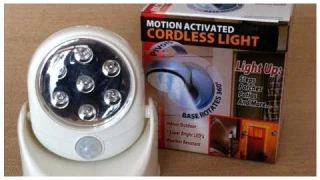 Беспроводной светодиодный светильник с датчиком движения Motion Activated Cordless Light обзор