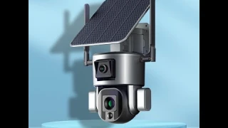 4G operation video Y5 Solar Camera 4K HD Dual Scrceen Preview 10X Optical Zoom Night Vision