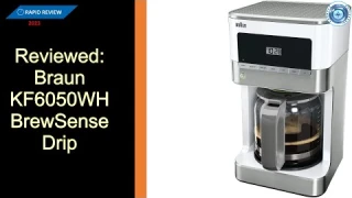 Review: Braun KF6050WH BrewSense drip filter coffee machine