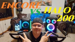 Tronsmart Halo 200 vs JBL Partybox Encore 🔊 Sound Check & Wireless Microphone test 🔋 Battery Powered