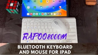 Rapoo 8000M Bluetooth keyboard and mouse  #review