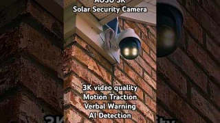 AOSU 3K Solar Security System Camera #review #outdoorsecuritycamera #camera