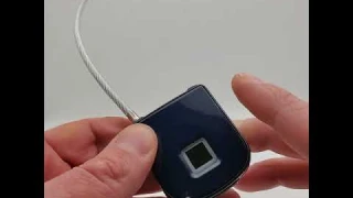 How to use the FlexSafe Interchangeable Cable Fingerprint Lock