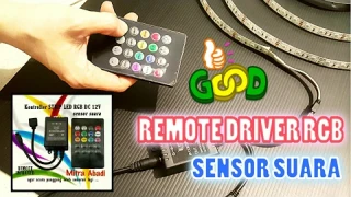 Remote Driver RGB Sensor Suara Musik INFRARED CONTROLLER ~ Mode Soft, Dinamic, POP, DJ Music