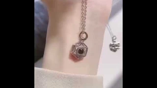 Six Stars Couple with Customized Photos Projection Necklace Pendant Jewelry