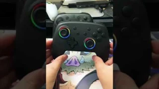 Nintendo Switch Pro Controller w/ LED RGB Lights #shorts