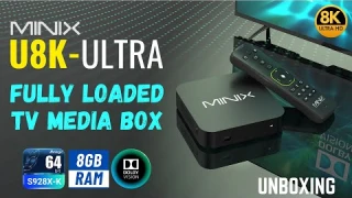 Minix 8K TV Box with 128GB+8GB RAM  |  U8K-ULTRA 2024  |  Dolby Vision HDR10+  |  UNBOXING REVIEW