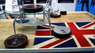 iCLEBO arte & iCLEBO smart - Robot vacuum cleaners navigates difficult terrain. Low table and Rug.