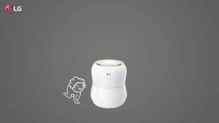 LG HW306LME0 (BLUE) мойка воздуха барабанного типа с встроенным ионизатором