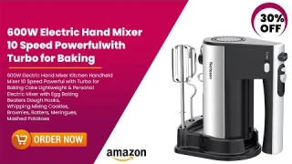 Electric Hand Mixer Review | Egg Beater Review | 10 Speed | Kitchen Handheld Mixer | Brand Root