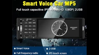 1din Mp5 Player Touch Car Radio AM FM 2-USB 5,1 дюйма Поддержка камеры заднего вида Mirrorlink