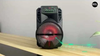 Plastic RGB trolley speaker made in partybox wholesaler China