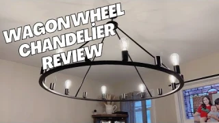 Wagon Wheel Chandelier Review Video: Durability and Long-Lasting Lighting