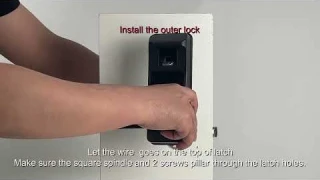 A01 fingerprint door lock installation video