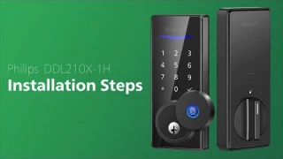 How to install the Philips fingerprint touchscreen electronic deadbolt (DDL210X-1H) | How to Series