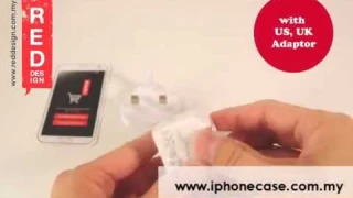 Energea TraveLite 3.4A 2 USB Wall Charger with UK US Adaptor