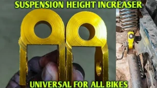 SHOCK ABSORBER HEIGHT INCREASER FOR All BIKES || Bikes me HEIGHT INCREASE KARE