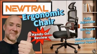 Unboxing &amp; Review: Newtral Ergonomic Office Chair — Patented Auto-Following Lockable Lumbar Support
