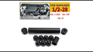 PCMOS 1/2-28 Fuel Filters Solvent D Cell Aluminum Storage Cups For NAPA 4003 WIX 24003