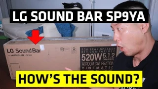 LG Sound Bar SP9YA Unbox and Review | Does this sound amazing? 2021