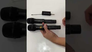 Pairing and changing frequency for Wireless Microphone sets