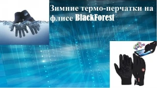 Зимние термо-перчатки на флисе BlackForest